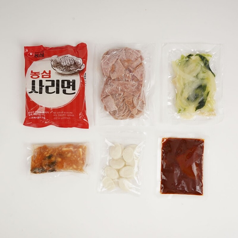 주식회사 더프레시에프앤비,[픽맛집] 8종햄폭탄 프리미엄 부대찌개 밀키트 824g(3~4인분)