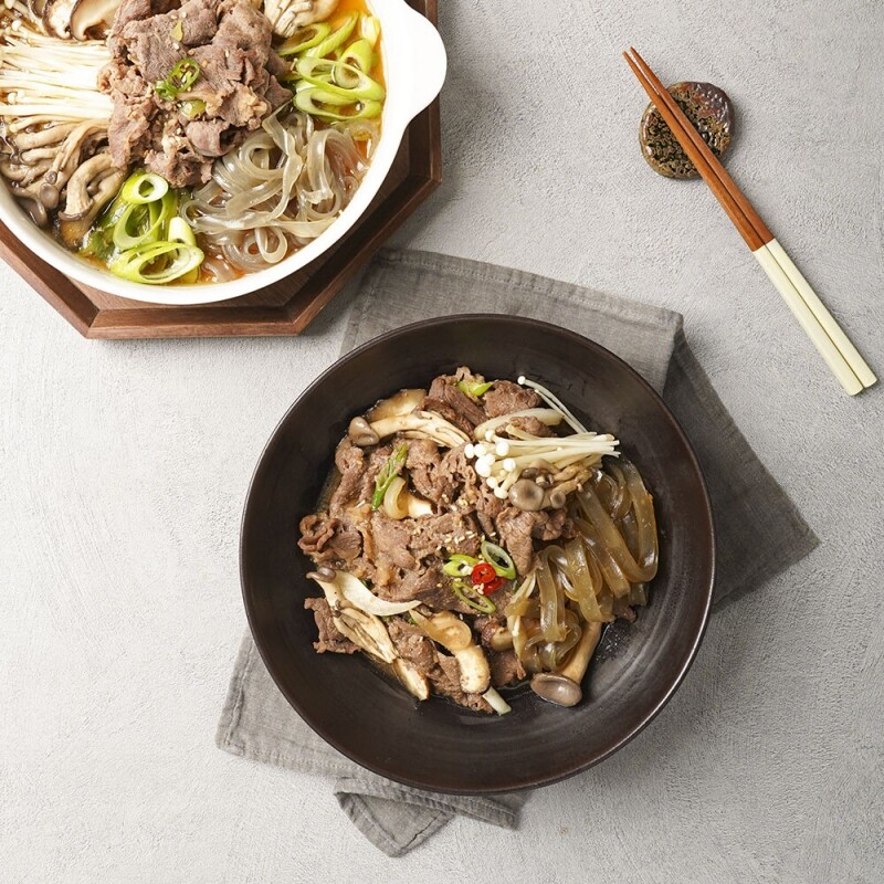 주식회사 더프레시에프앤비,[픽맛집] 한우 소불고기 밀키트 440g 소불고기전골