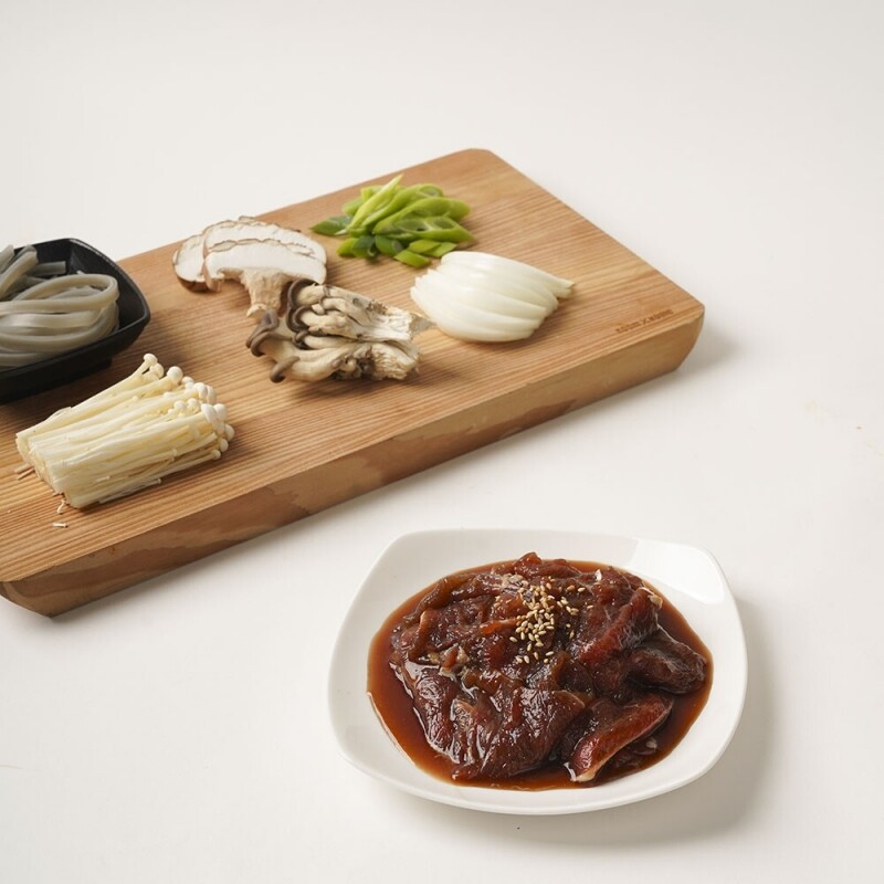 주식회사 더프레시에프앤비,[픽맛집] 한우 소불고기 밀키트 440g 소불고기전골