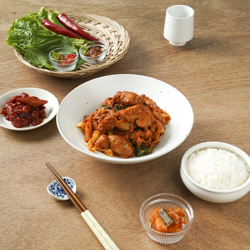 주식회사 더프레시에프앤비,[픽맛집 선물세트] 춘천직배송 국내산 닭고기 순살 춘천닭갈비 1kg+1kg (우동,떡,소스 추가 증정)